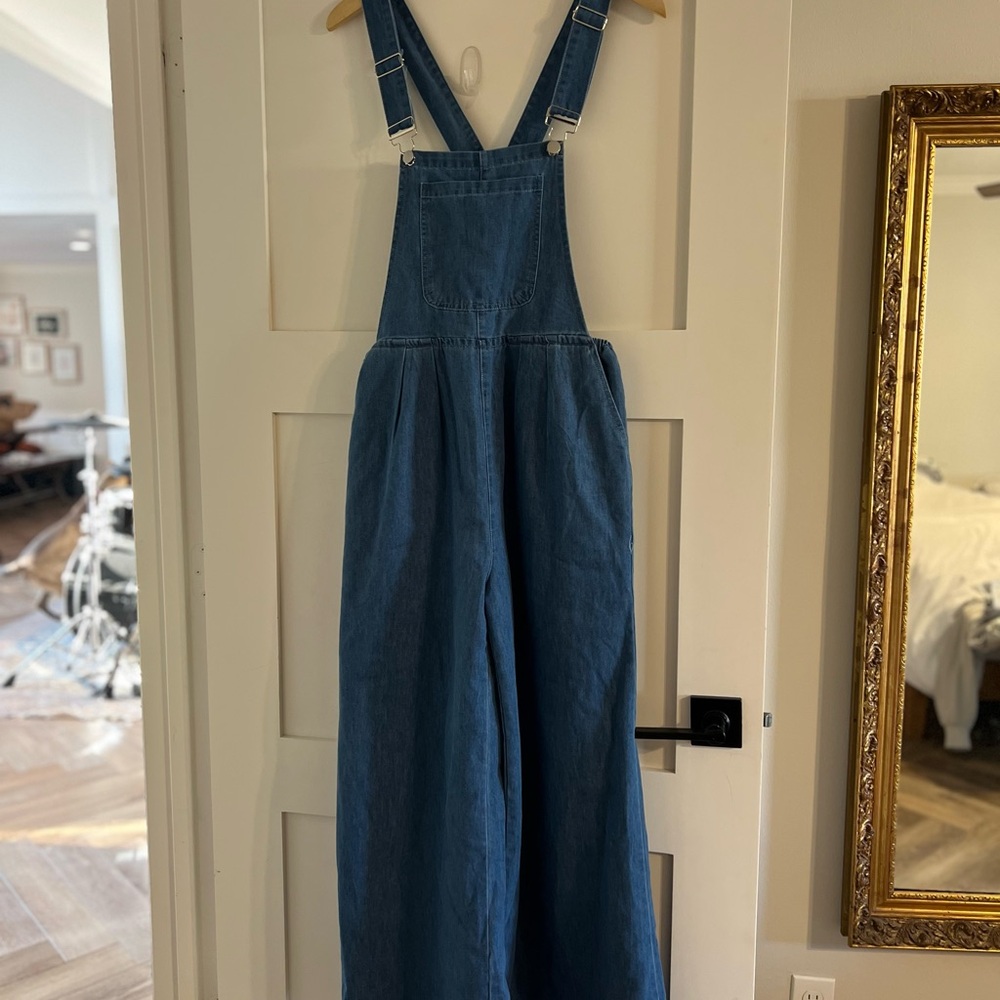 Casual Blue Denim Jumpsuit